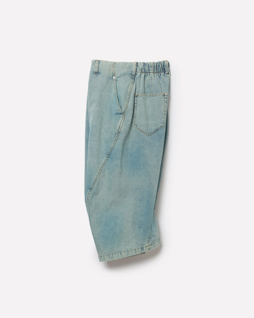 3D DENIM TROUSERS CROPPED