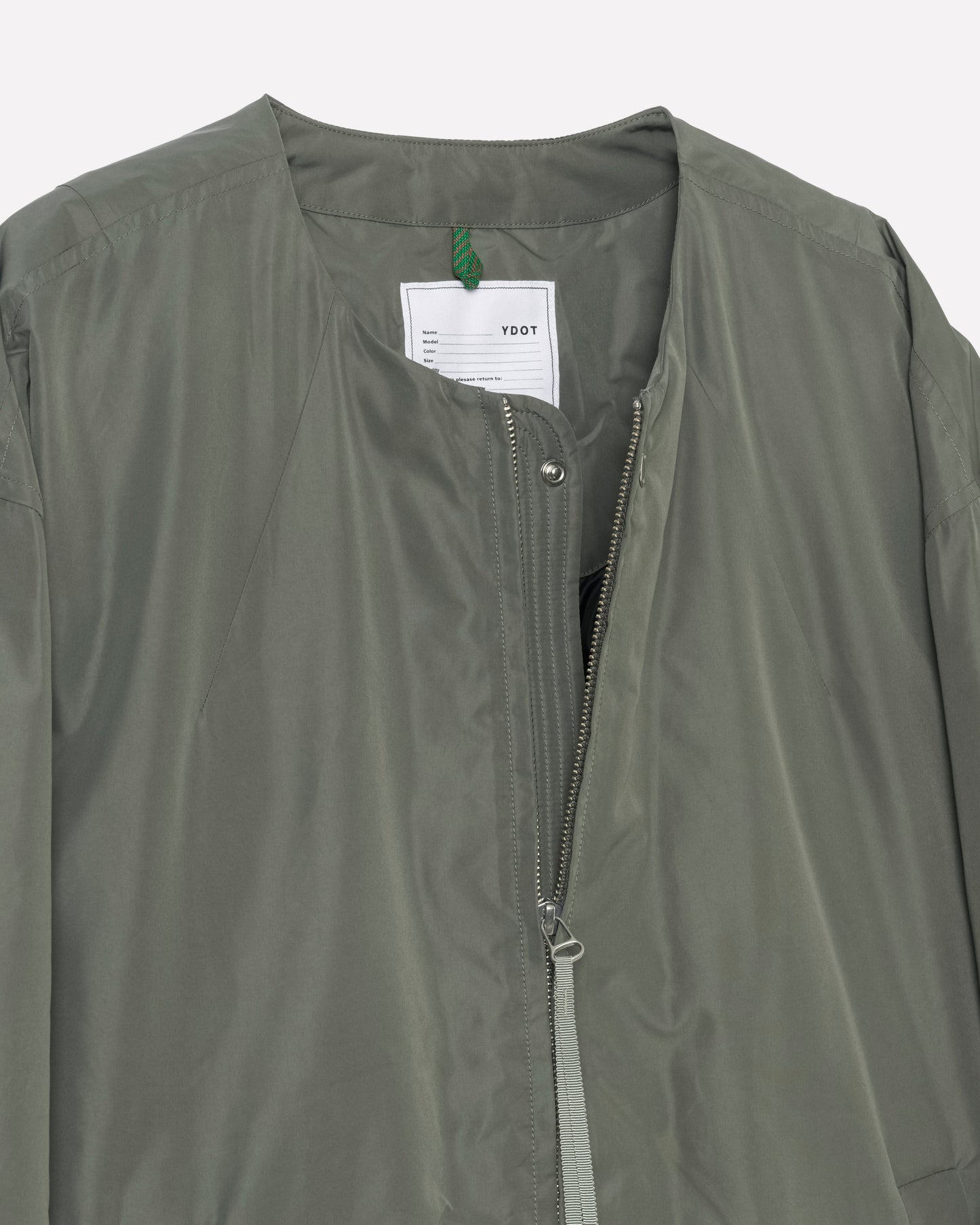 COLLARLESS BOMBER DOWN JACLET