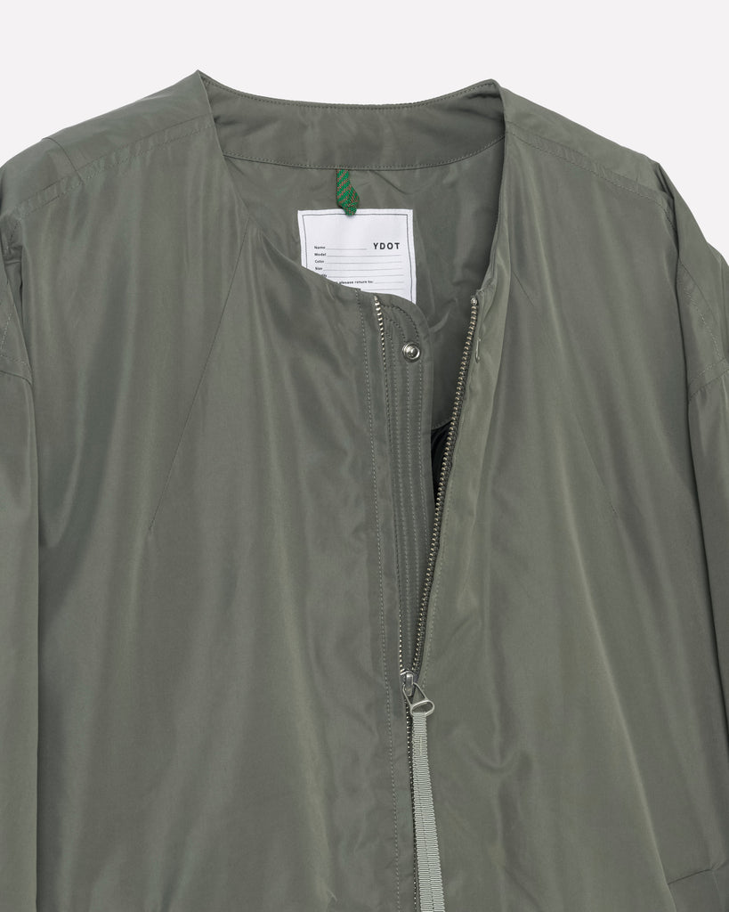 COLLARLESS BOMBER DOWN JACLET