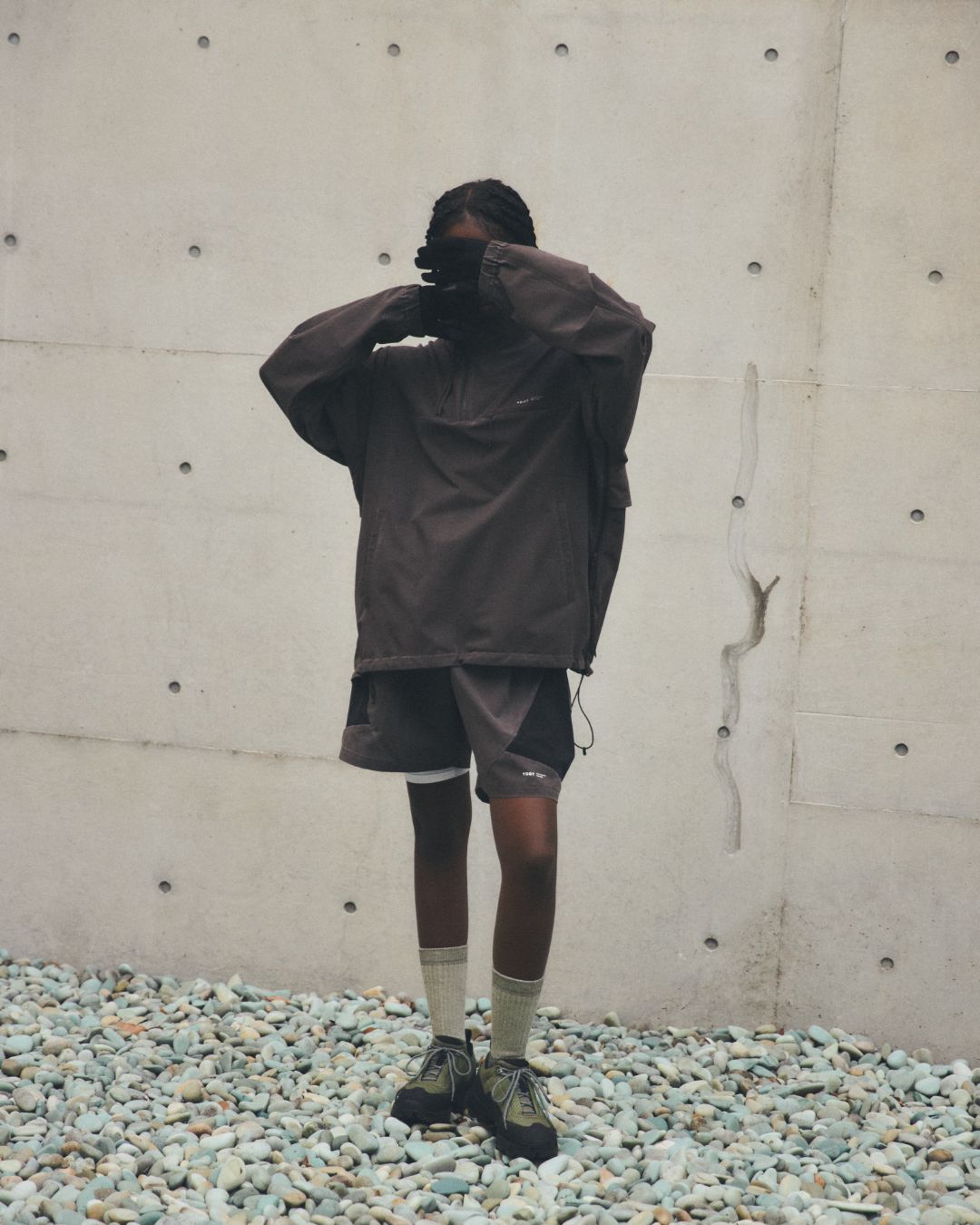 AIR VENT HALF ZIP TRACK JACKET