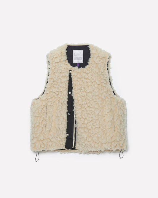 RAW FLEECE VEST